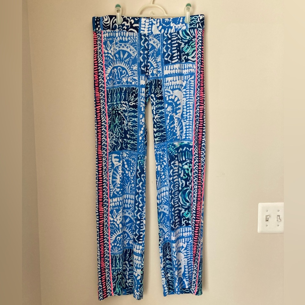 Lilly Pulitzer Bal Harbor Palazzo Pants Indigo Leid Back